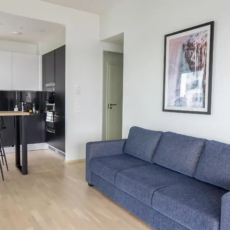 18th Floor High Point 1 Bdr With View - Free Garage Parking Apartment Helsinki