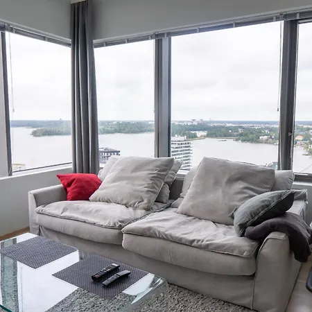 18th Floor High Point 1 Bdr With View - Free Garage Parking Helsinki