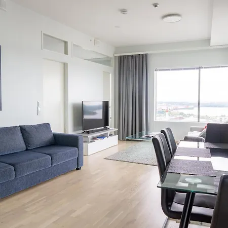18th Floor High Point 1 Bdr With View - Free Garage Parking Apartment Helsinki