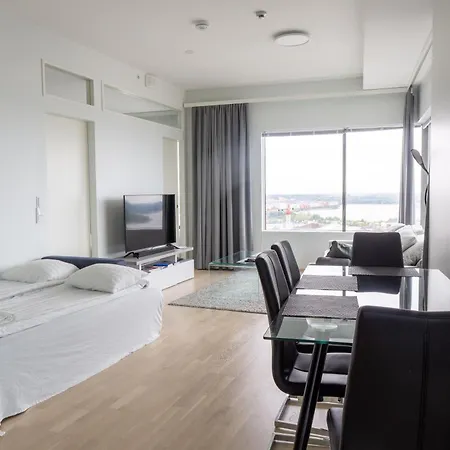 18th Floor High Point 1 Bdr With View - Free Garage Parking Helsinki