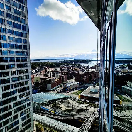 18th Floor High Point 1 Bdr With View - Free Garage Parking * Helsinki