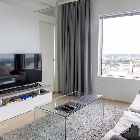 18th Floor High Point 1 Bdr With View - Free Garage Parking * Helsinki